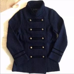 Zara double breasted military jacket